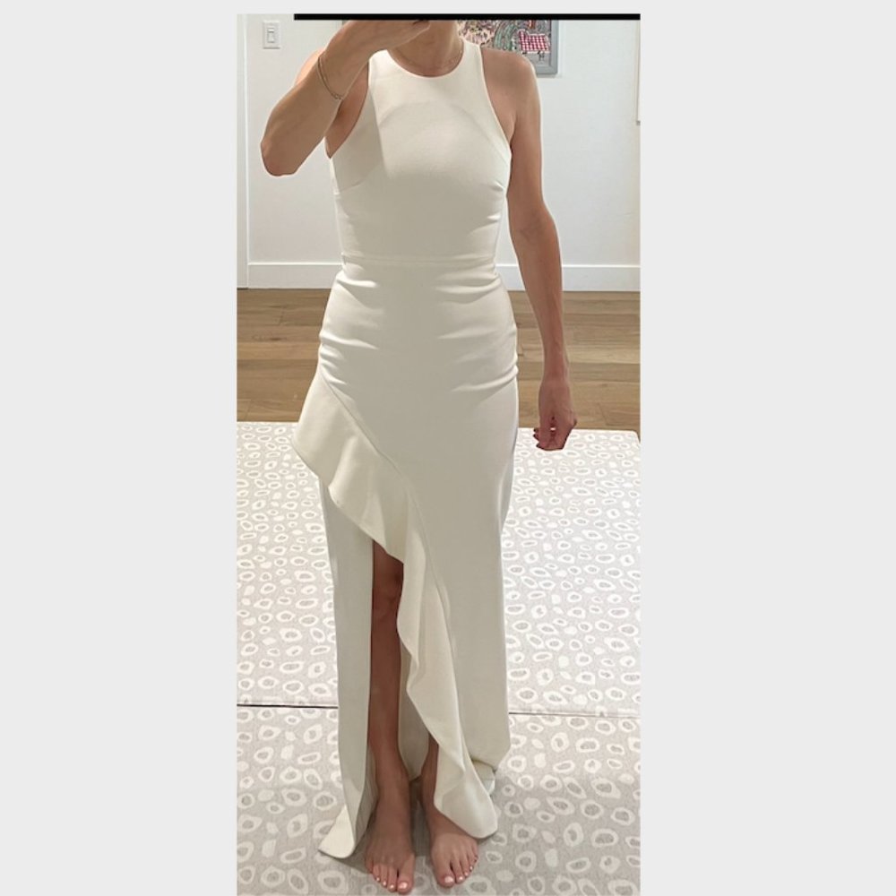 Cinq A Sept White Maxi Gown Size 2